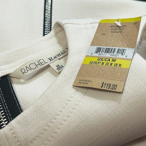 Rachel Roy Shift Dress with Seam Stitching Detail Large zippered pockets S-M - Picture 13 of 16